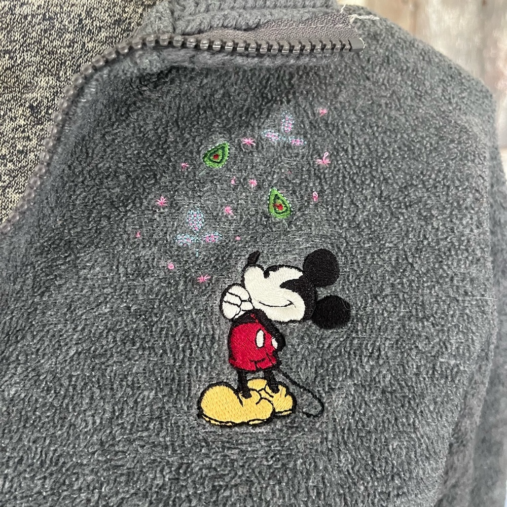 DISNEY Oversized Fleece Quarter Zip 90’s- Medium
